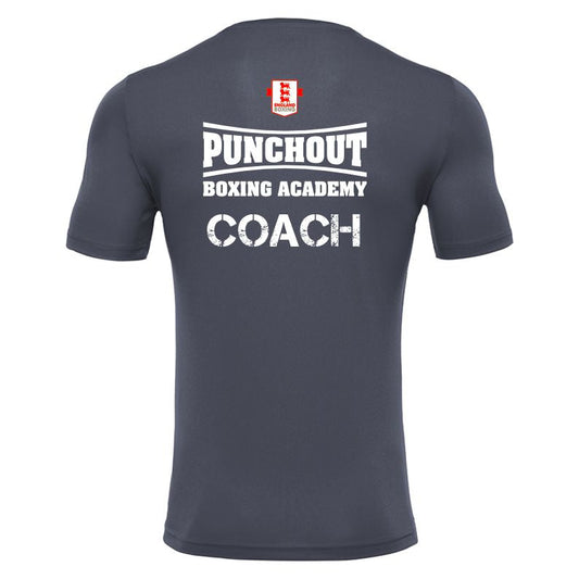 SNR PUNCHOUT COACHES RIGEL TRAINING TEE GREY Macron Sports Hub Hastings