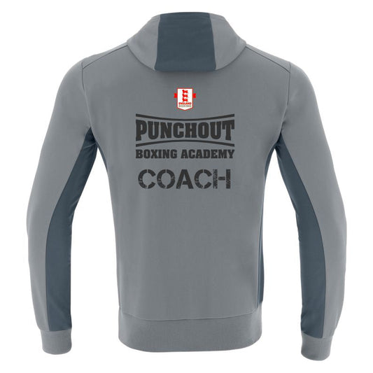 SNR PUNCHOUT COACHES ELECTRO HOODY GREY Macron Sports Hub Hastings