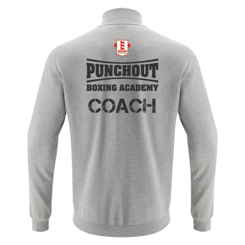 PUNCHOUT COACHES BEAT TRACKSUIT TOP GREY Macron Sports Hub Hastings