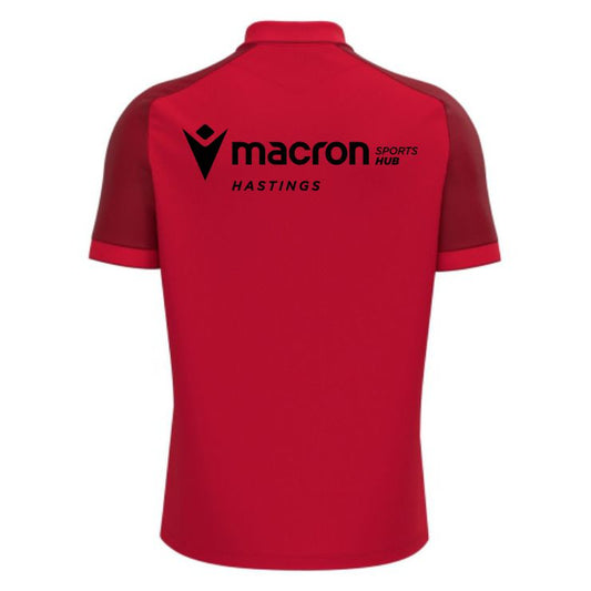 SNR COACHES BALDWIN TRAVEL POLO RED Macron Store Hastings