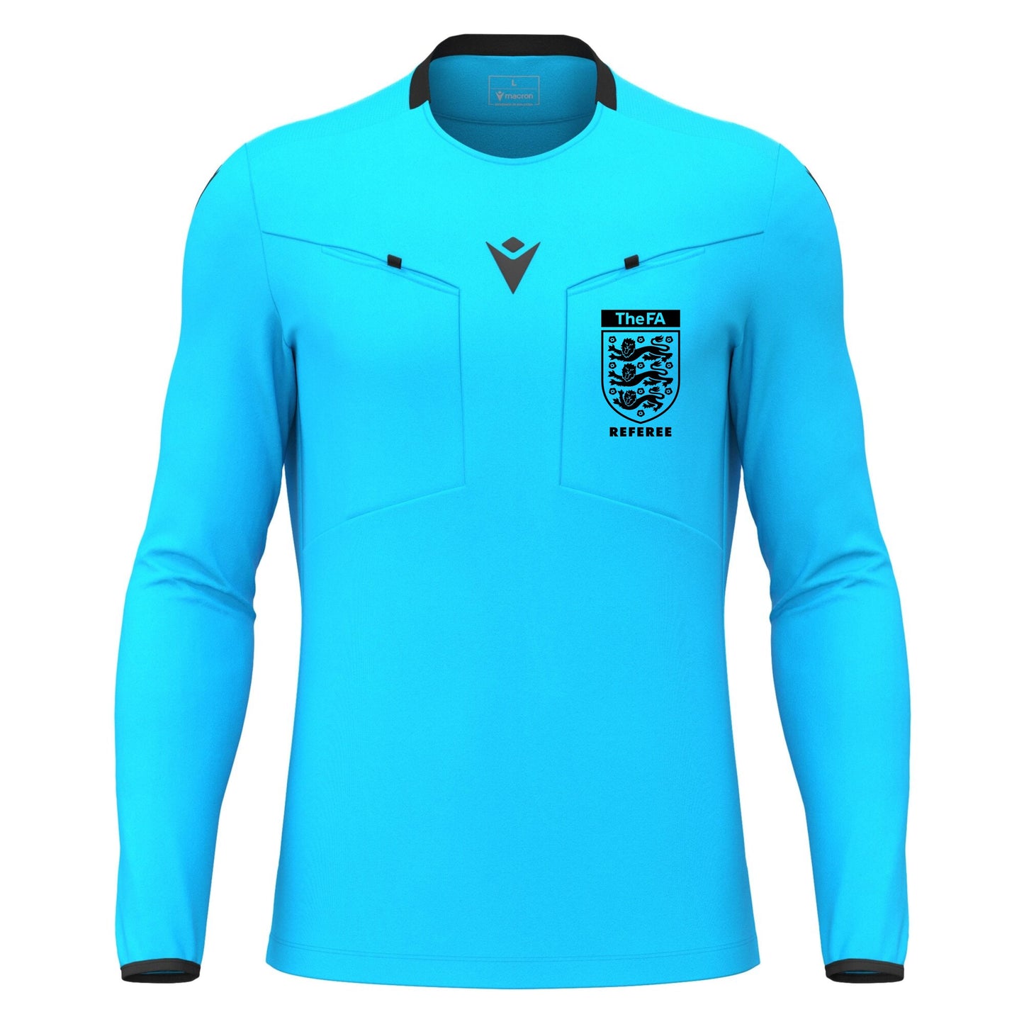 THE FA REFEREE FRISK SHIRT - BLUE Macron Sports Hub Hastings