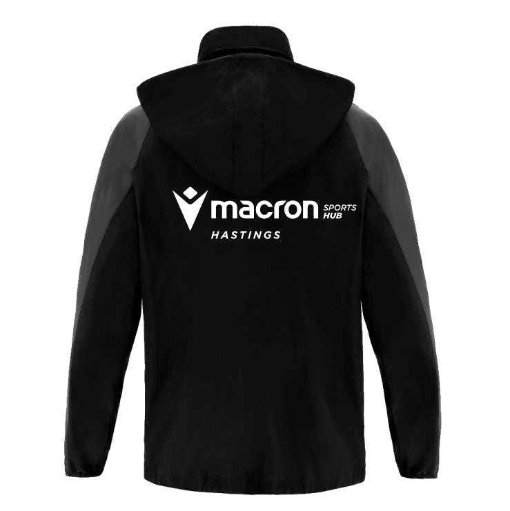 SNR COACHES ELBRUS RAINJACKET BLACK Macron Store Hastings