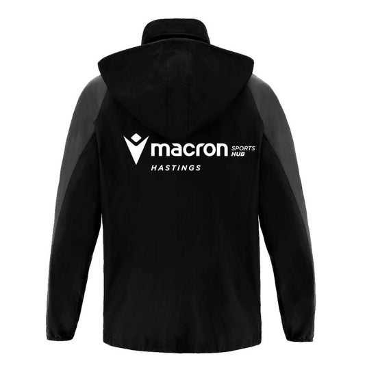 SNR COACHES ELBRUS RAINJACKET BLACK Macron Store Hastings