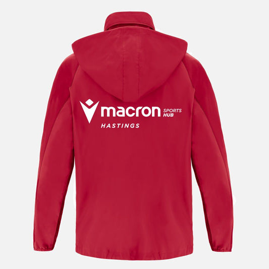 CREW CLUB HAWKS - PLAYERS RED ELBRUS SHOWERJACKET Macron Store Hastings