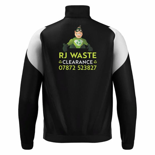 EAST SUSSEX WARRIORS PROMETHEUS FULL ZIP JACKET - BLACK AND WHITE Macron Store Hastings