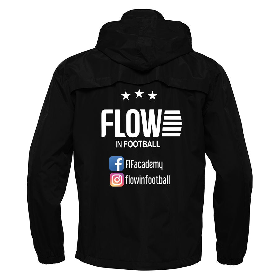 JNR FLOW IN FOOTBALL LYNGEN RAIN JACKET. Macron Sports Hub Hastings