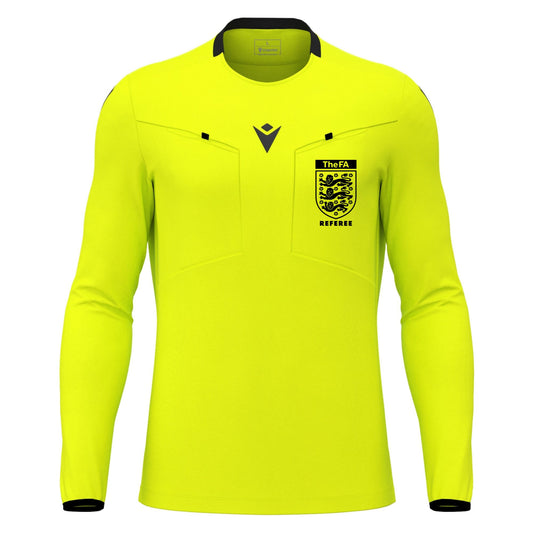 THE FA REFEREE FRISK SHIRT - FLUO YELLOW Macron Sports Hub Hastings