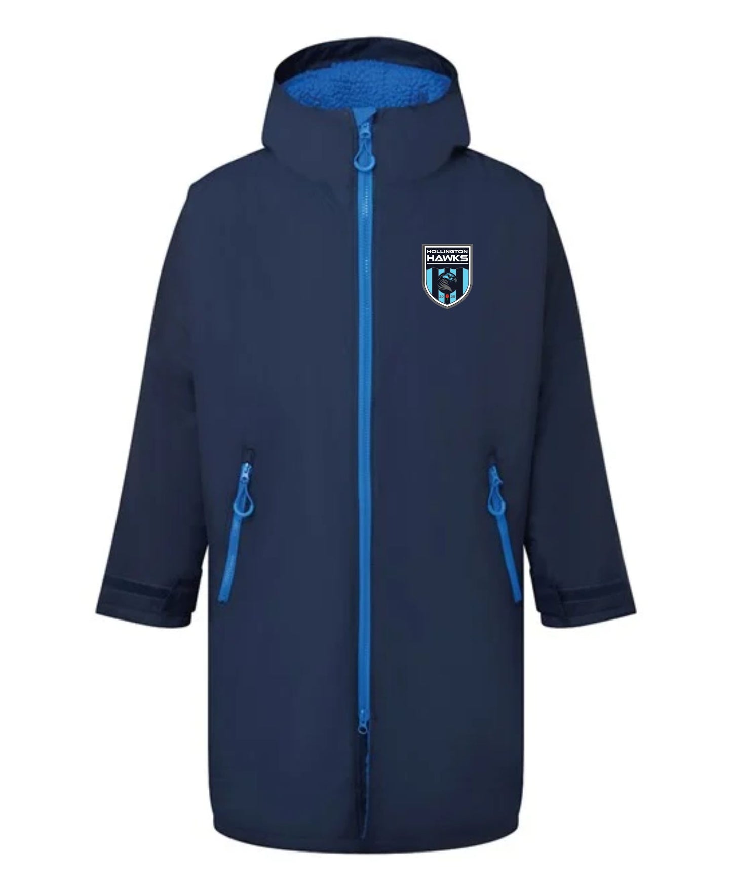 HOLLINGTON HAWKS SNR DRY ROBE - NAVY/SAPPHIRE