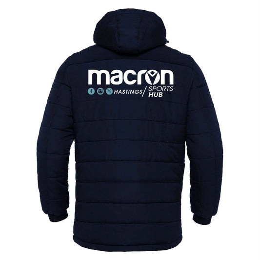 SNR HORLEY TOWN FC COACH NARVIK PADDED WINTER JACKET Macron Store Hastings