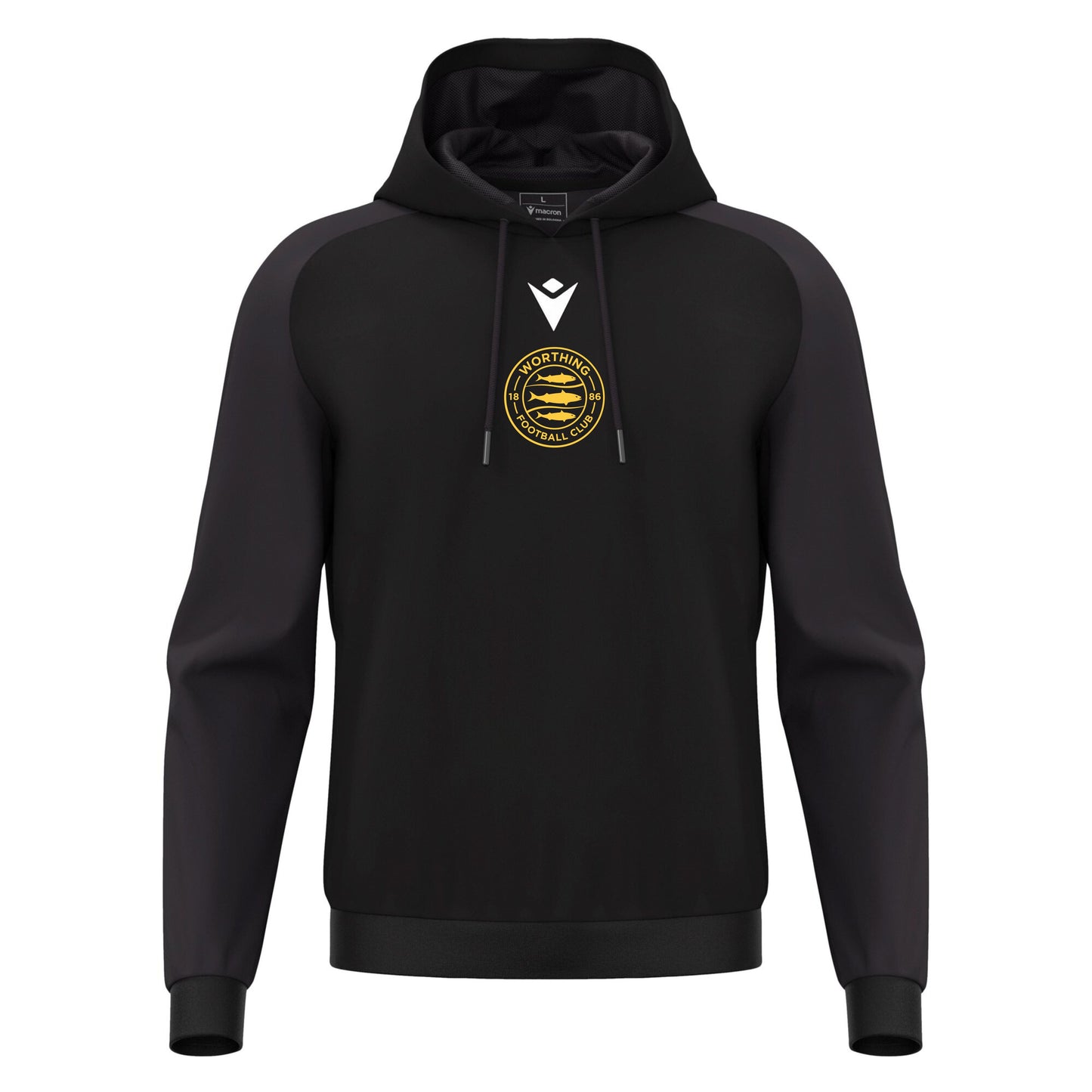 WORTHING FC JNR HORN HOODIE - AVAILABLE IN 5 COLOURS Macron Sports Hub Hastings