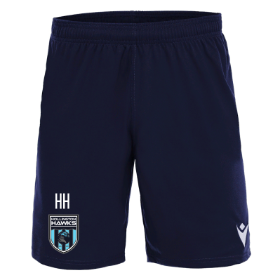 HOLLINGTON HAWKS SNR NAVY MESA TRAINING SHORTS Macron Store Hastings