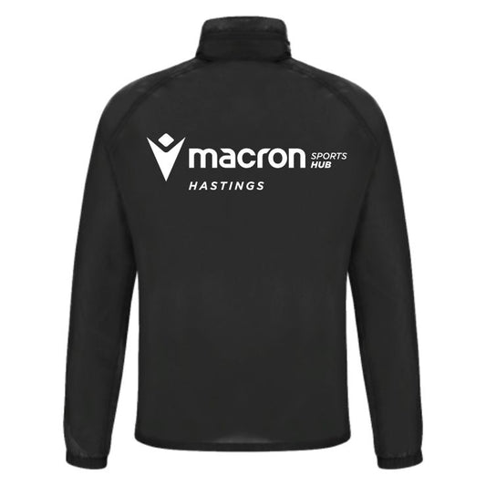 SNR COACHES POSEIDON FULL ZIP TRAVEL TRACKSUIT TOP BLACK