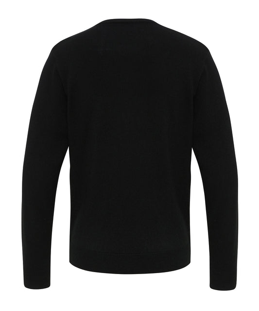 PUBLIC SERVICES STUDENT BLACK V-NECK KNITTED JUMPER Macron Store Hastings
