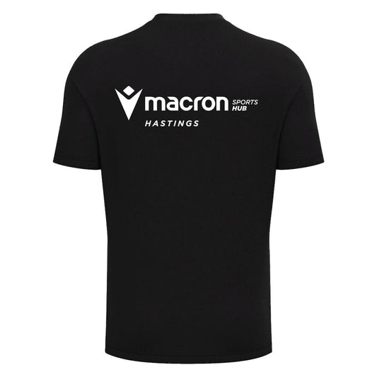 CREW CLUB HAWKS - COACHES BLACK RIGEL TRAINING TEE Macron Store Hastings