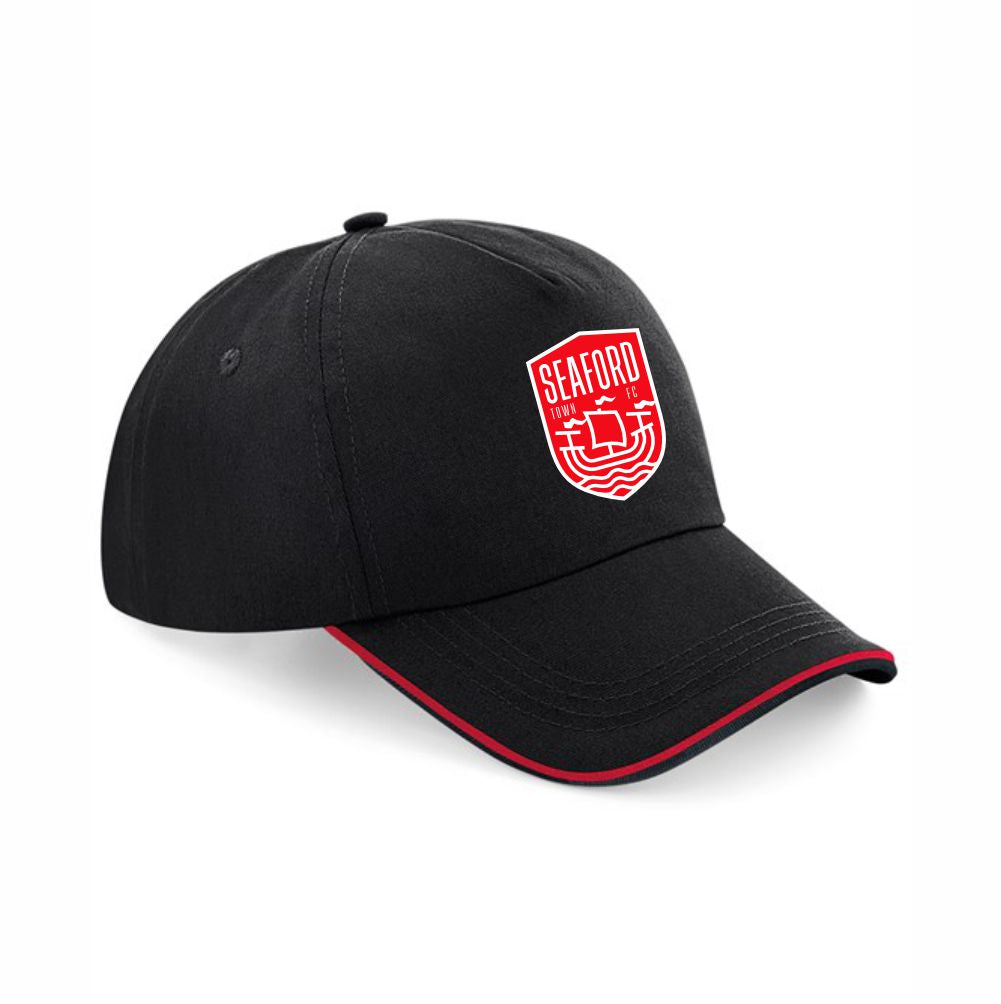 SEAFORD TOWN FC BLACK/RED CAP Macron Store Hastings