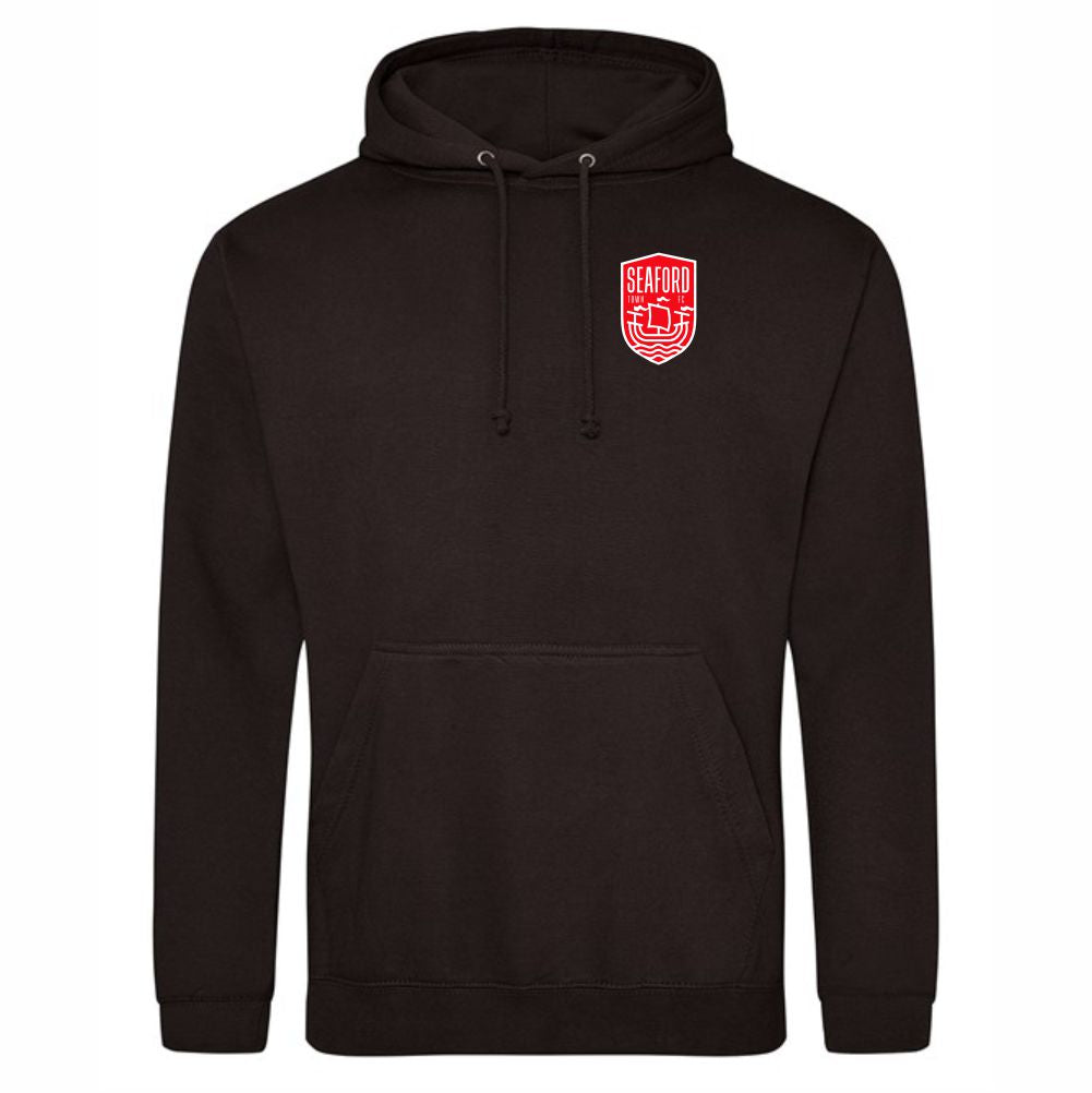 SNR SEAFORD TOWN FC BLACK CLUB HOODY Macron Store Hastings