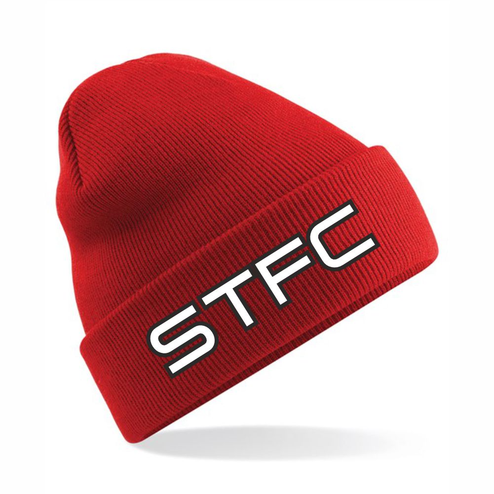 SEAFORD TOWN FC RED WINTER BEANIE HAT Macron Store Hastings