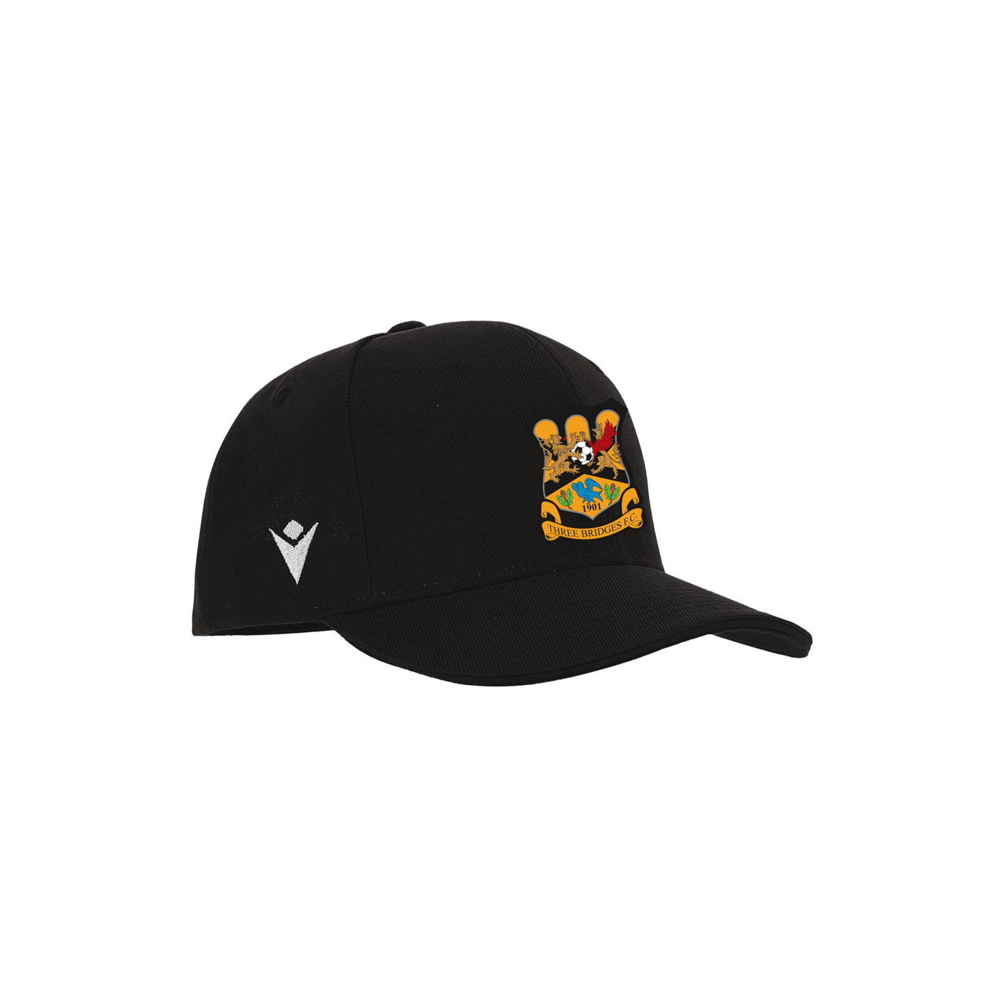 THREE BRIDGES FC BLACK PEPPER CAP Macron Sports Hub Hastings
