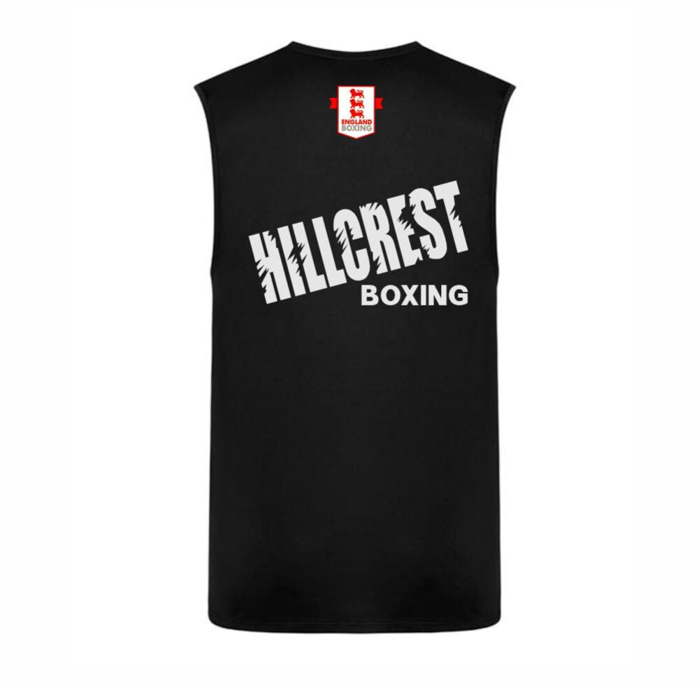 HILLCREST SNR BOXING CLUB VEST - BLACK Macron Store Hastings