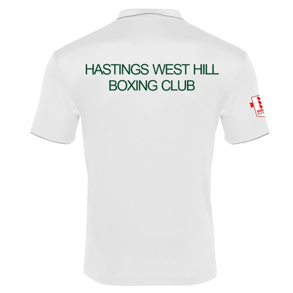 JNR HASTINGS WESTHILL BC WHITE DRACO POLO Macron Store Hastings