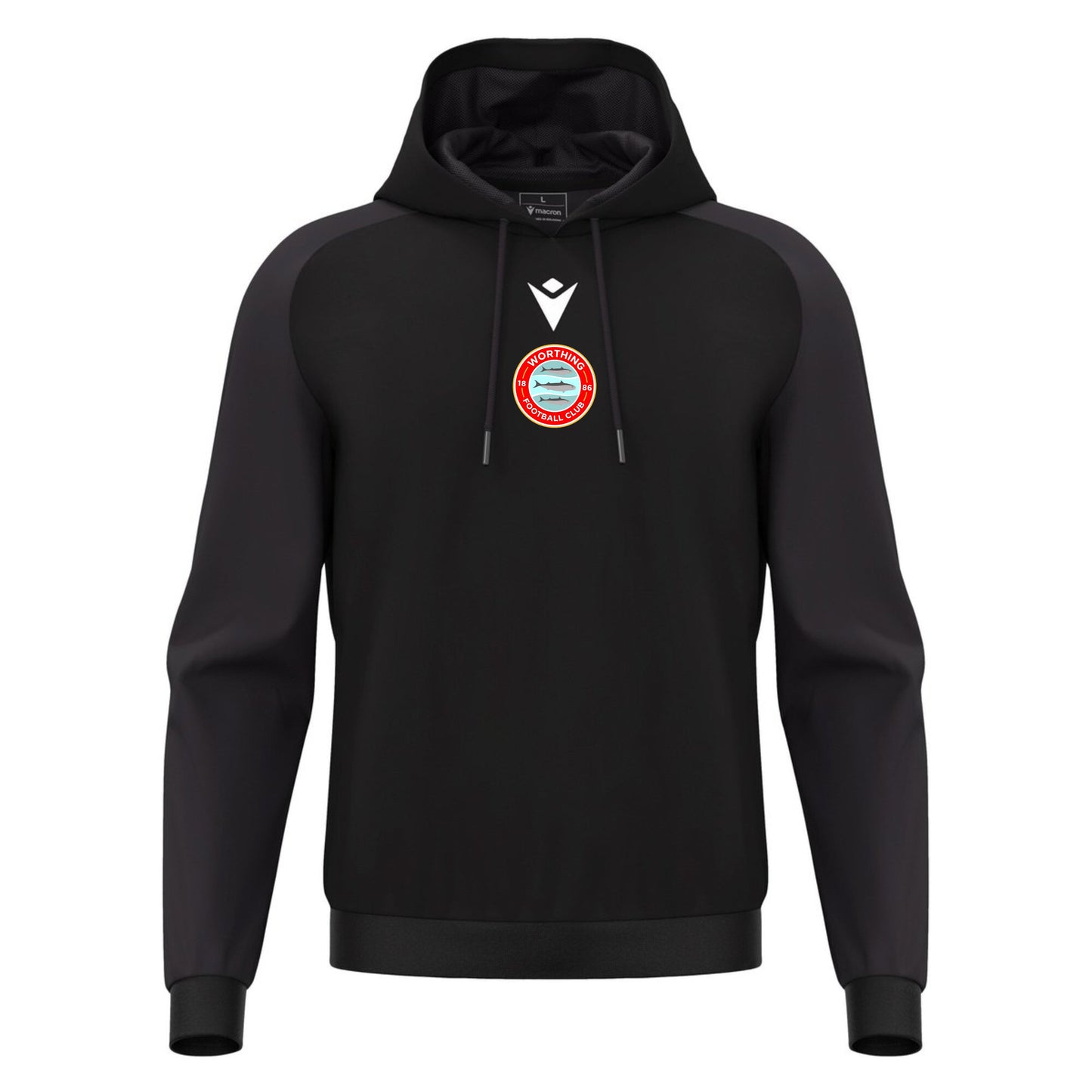 WORTHING FC - COACHES HORN HOODY Macron Store Hastings