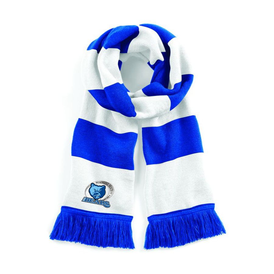 BBHFC ROYAL/WHITE WINTER SCARF Macron Store Hastings
