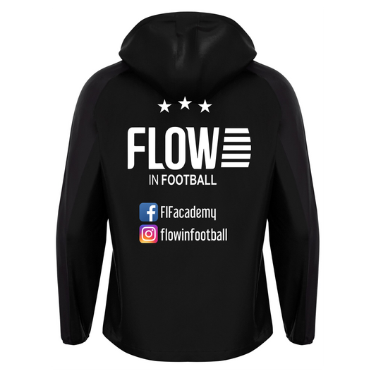 JNR FLOW IN FOOTBALL RIVENDELL FLEECELINED RAIN JACKET Macron Sports Hub Hastings