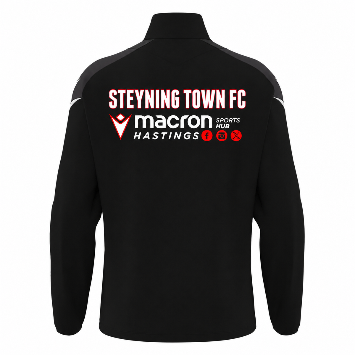 STEYNING TOWN FC COACHES HOLLOW 1/4 ZIP — back