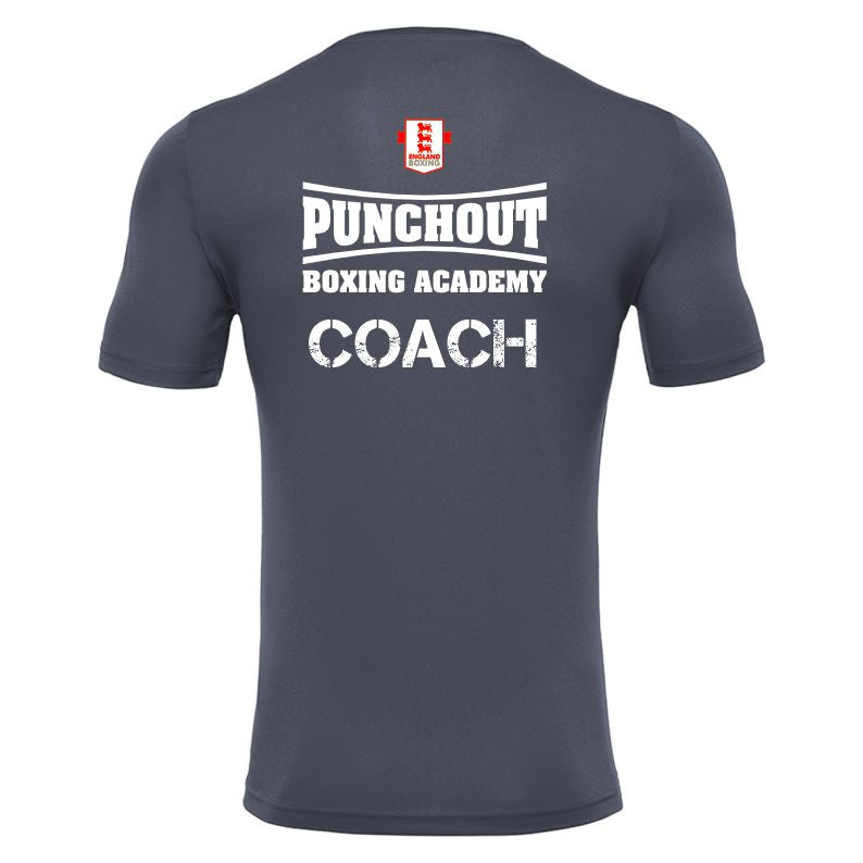 SNR PUNCHOUT COACHES RIGEL TRAINING TEE GREY Macron Sports Hub Hastings