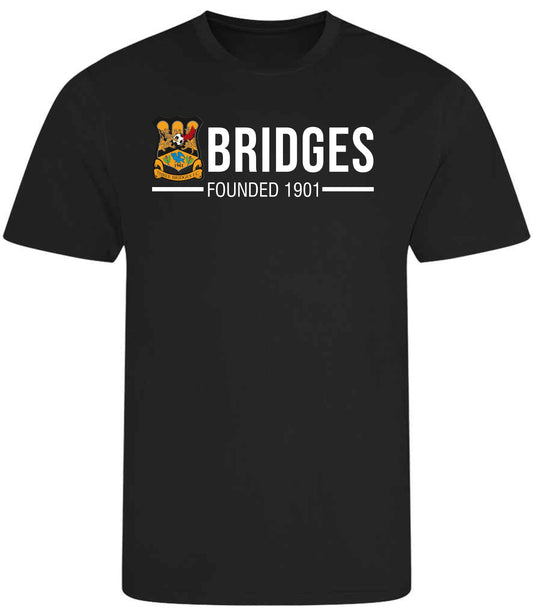 SNR THREE BRIDGES FOUNDED COOL DRI T SHIRT