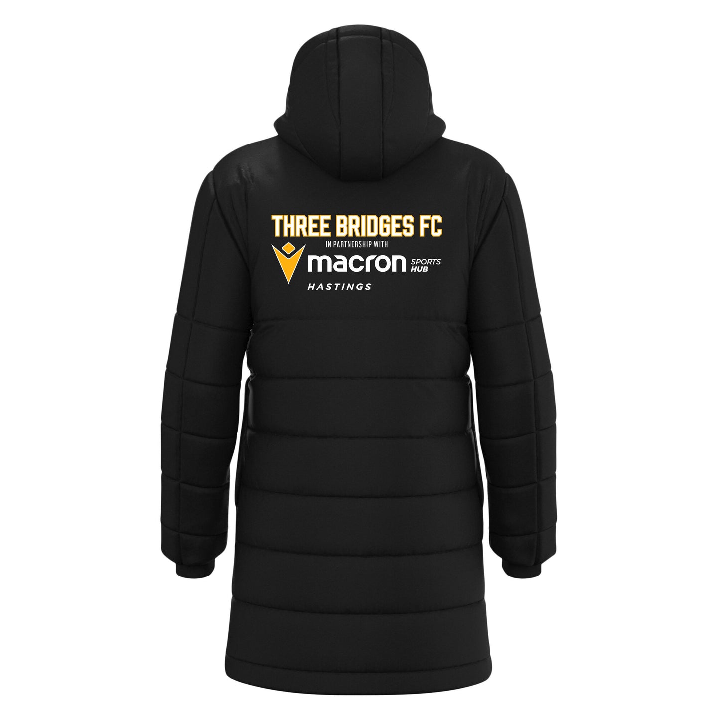 THREE BRIDGES FC COACHES SUBZERO BENCH COAT