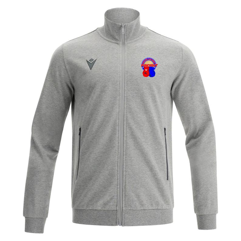 PUNCHOUT COACHES BEAT TRACKSUIT TOP GREY Macron Sports Hub Hastings