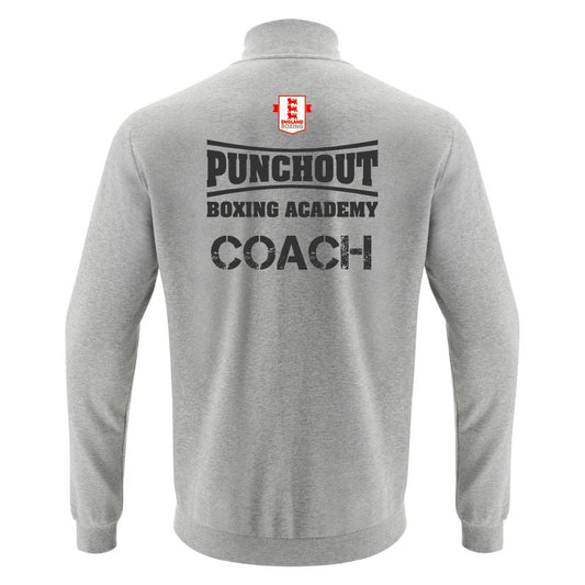PUNCHOUT COACHES BEAT TRACKSUIT TOP GREY Macron Sports Hub Hastings