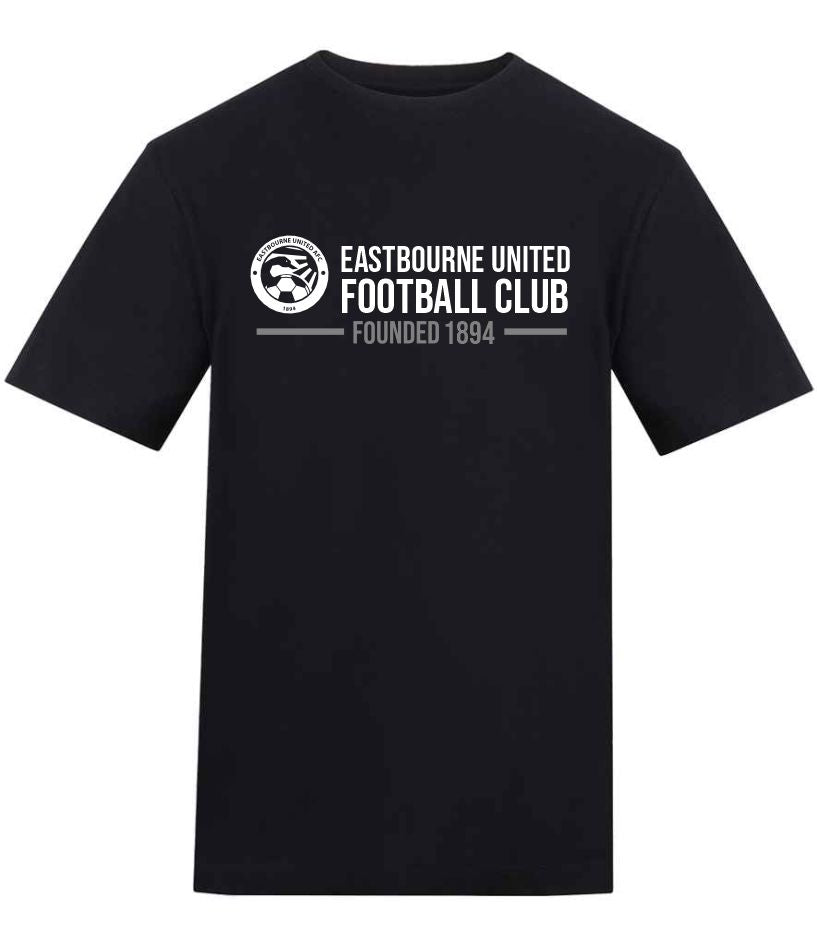 EASTBOURNE UNITED AFC SNR CLUB TEE - EASTBOURNE UNITED FOUNDED Macron Store Hastings