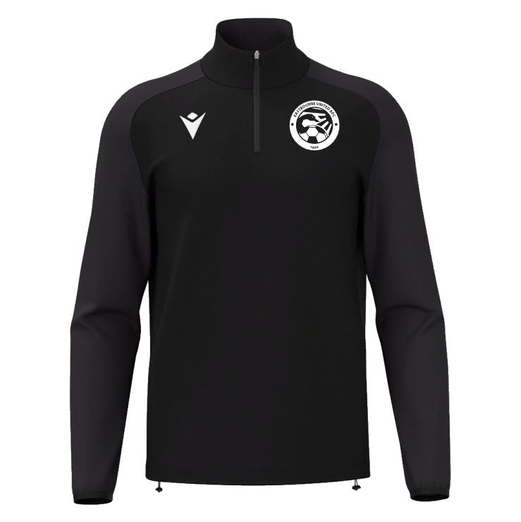 EASTBOURNE UNITED AFC PLAYERS ISEN 1/4 TRAINING TOP Macron Sports Hub Hastings