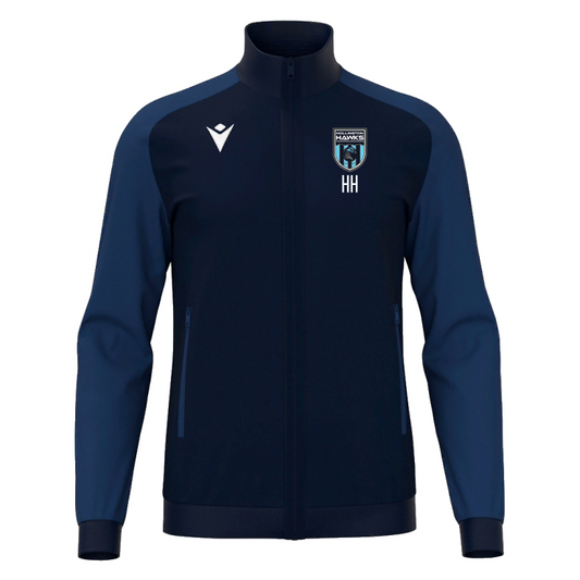 HOLLINGTON HAWKS FC JNR ANUBIS TRAVEL FULL ZIP NAVY TRACKSUIT TOP
