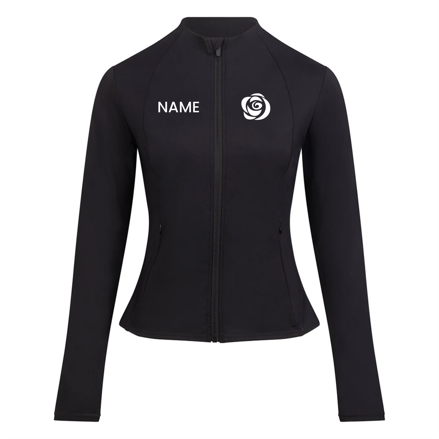 The Audition Lab women's recycled tech-zip jacket front