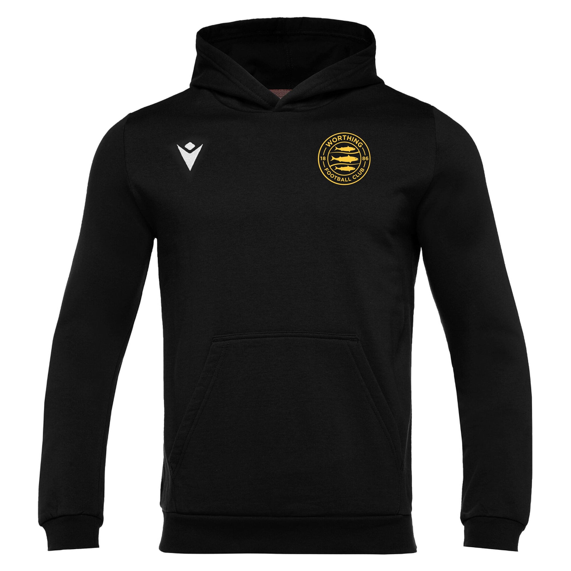 WORTHING FC SNR BANJO HOODIE - AVAILABLE IN 5 COLOURS Macron Sports Hub Hastings