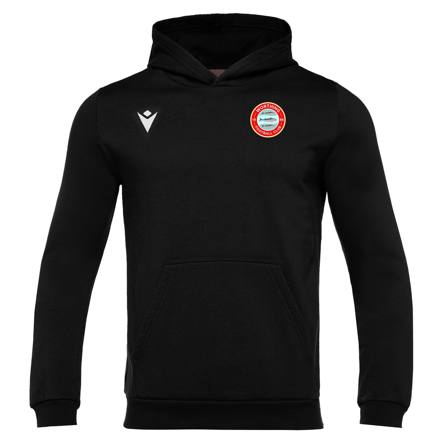 WORTHING FC SNR BANJO HOODIE - AVAILABLE IN 5 COLOURS Macron Sports Hub Hastings