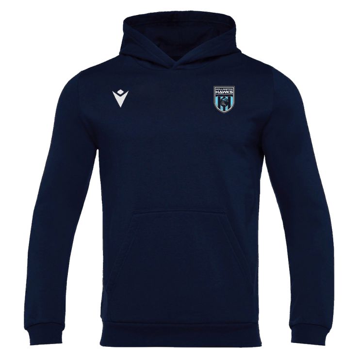 HOLLINGTON HAWKS FC JNR NAVY BANJO CASUAL HOODY Macron Store Hastings