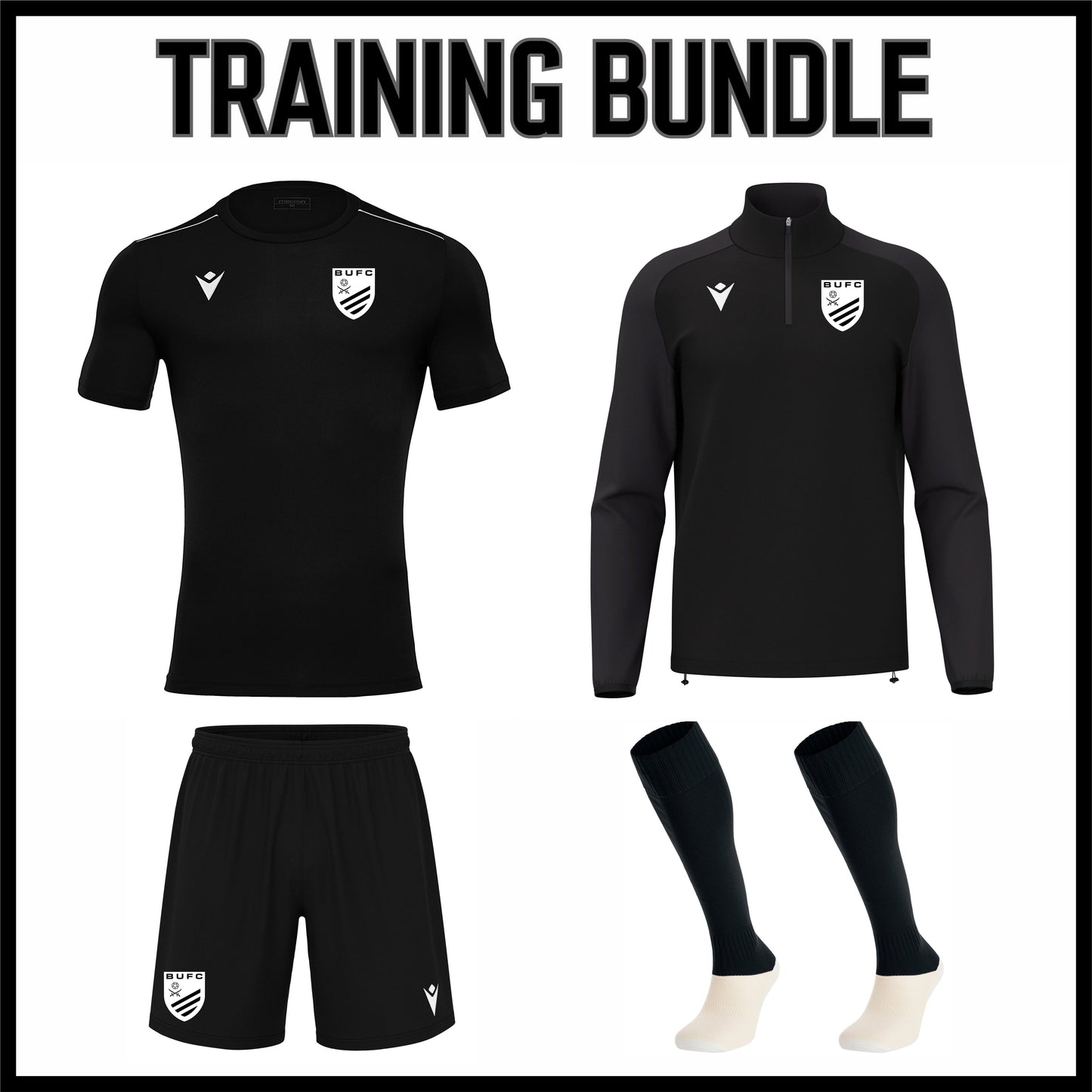 BEXHILL UNITED YOUTH SNR TRAINING BUNDLE Macron Sports Hub Hastings