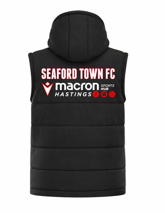 SEAFORD TOWN FC COACHES DUALITY GILET Macron Sports Hub Hastings
