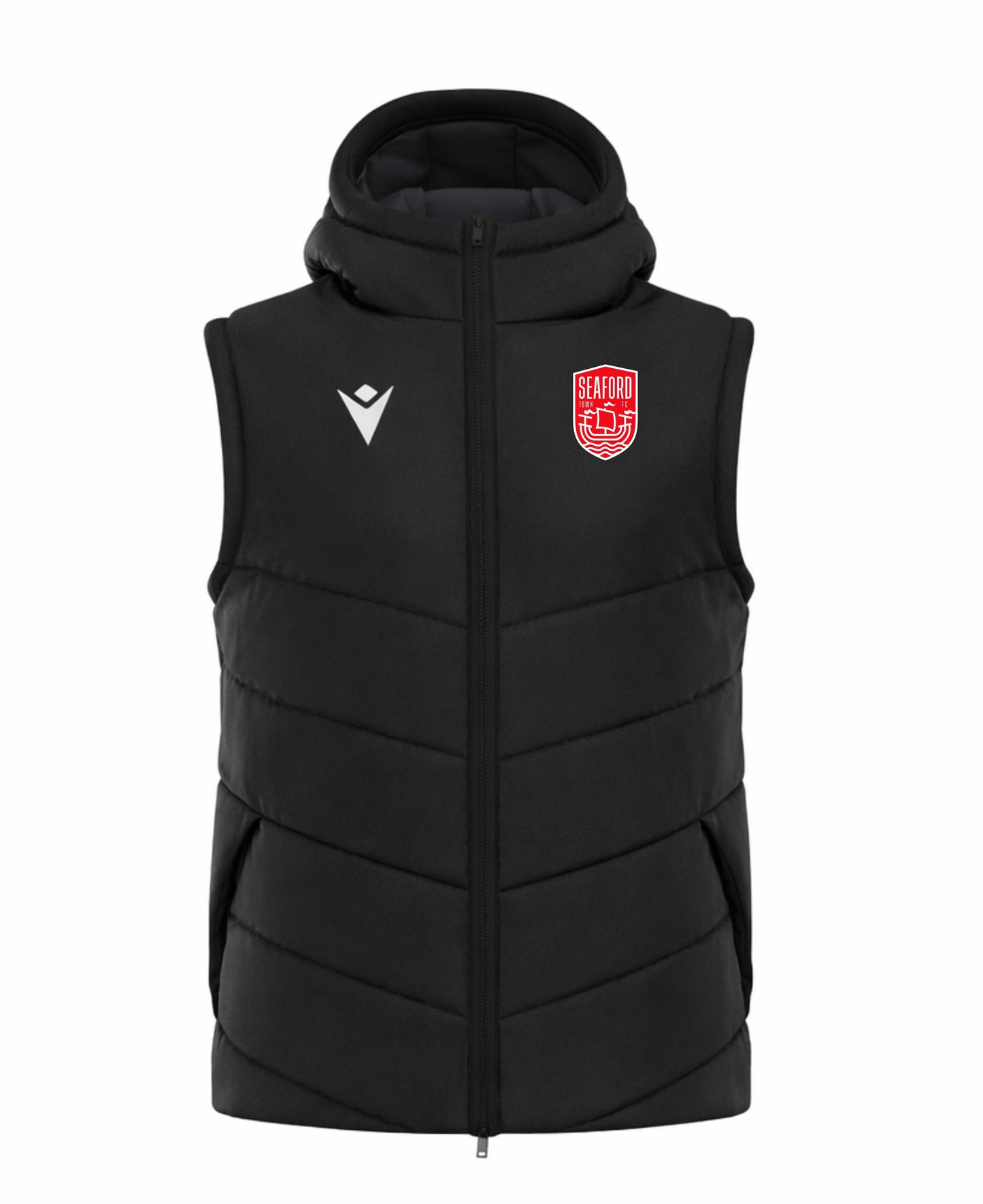 SEAFORD TOWN FC COACHES DUALITY GILET Macron Sports Hub Hastings