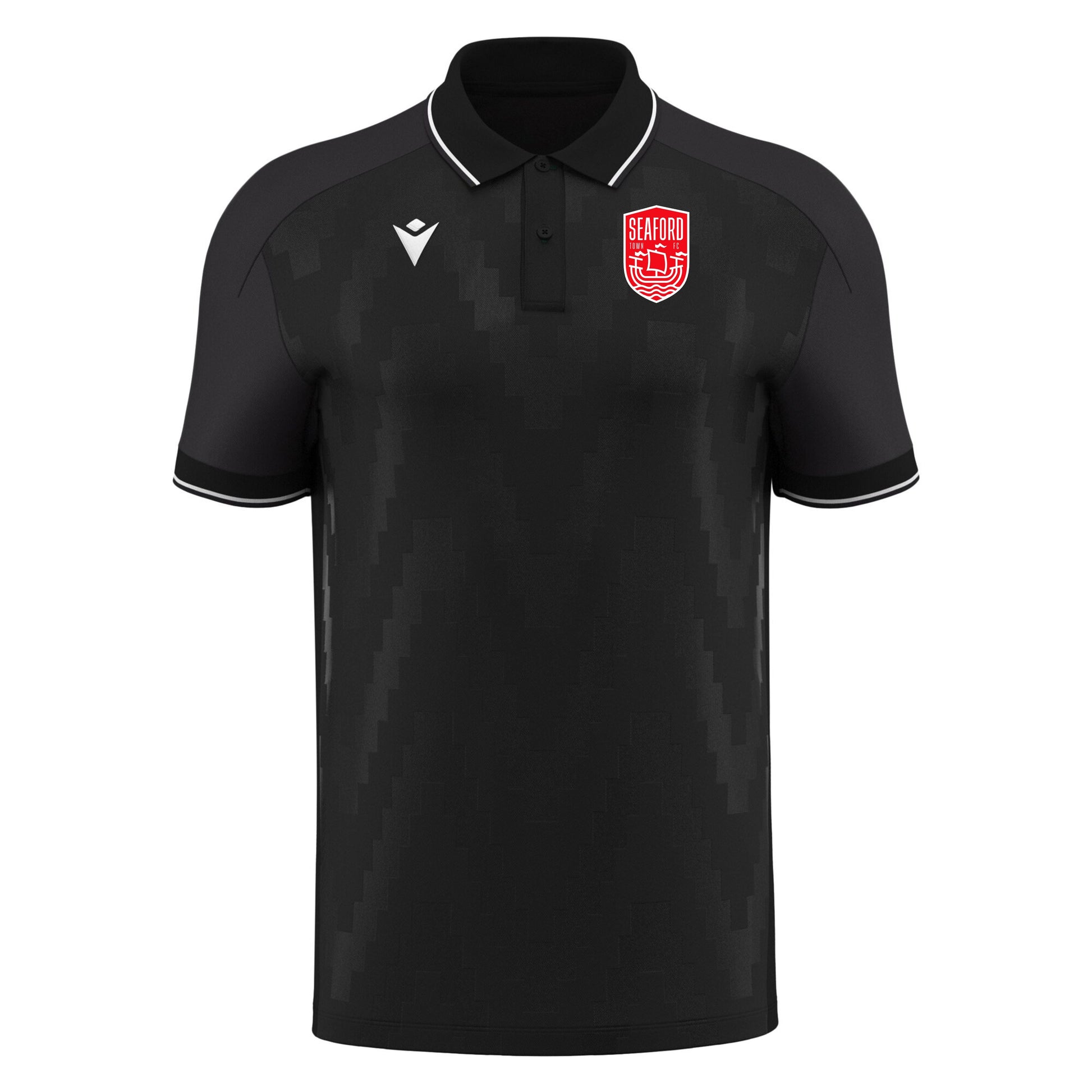 SEAFORD TOWN FC COACHES ECHOES POLO SHIRT Macron Sports Hub Hastings