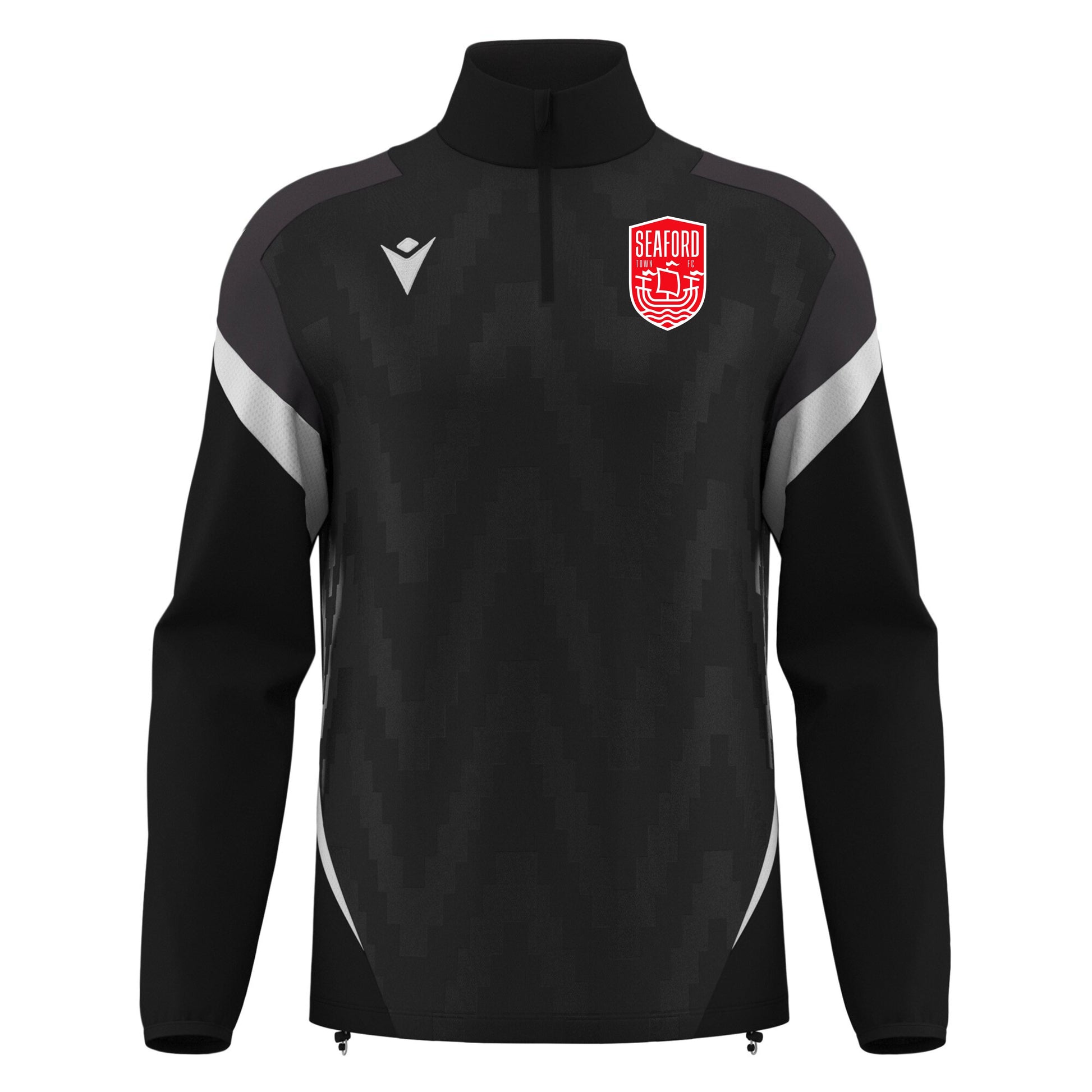 SEAFORD TOWN FC COACHES HOLLOW 1/4 ZIP Macron Sports Hub Hastings