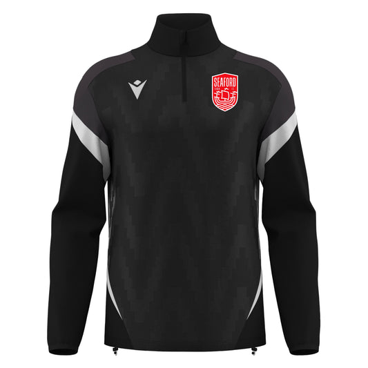 SEAFORD TOWN FC COACHES HOLLOW 1/4 ZIP Macron Sports Hub Hastings
