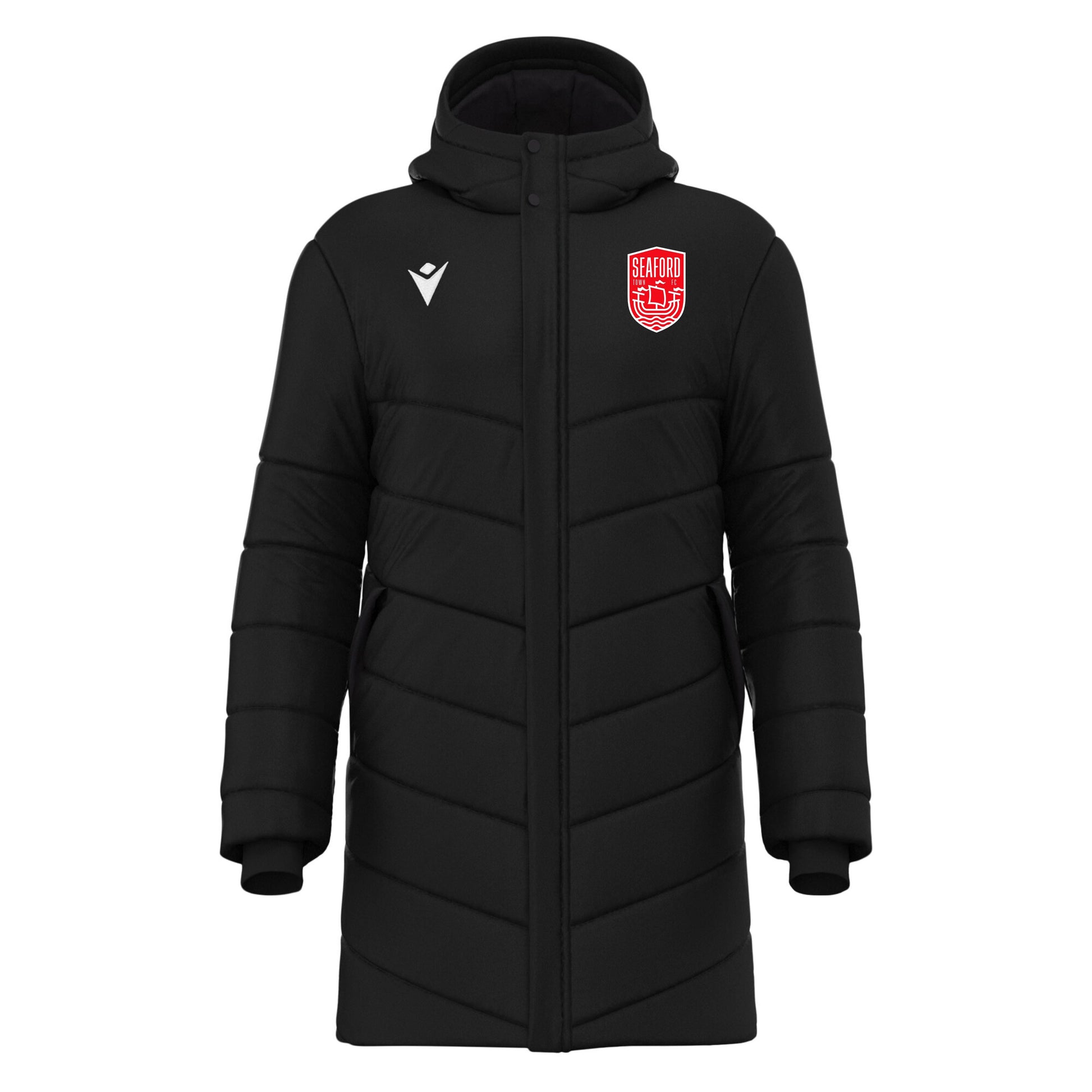 SEAFORD TOWN FC COACHES SUBZERO PADDED JACKET Macron Sports Hub Hastings