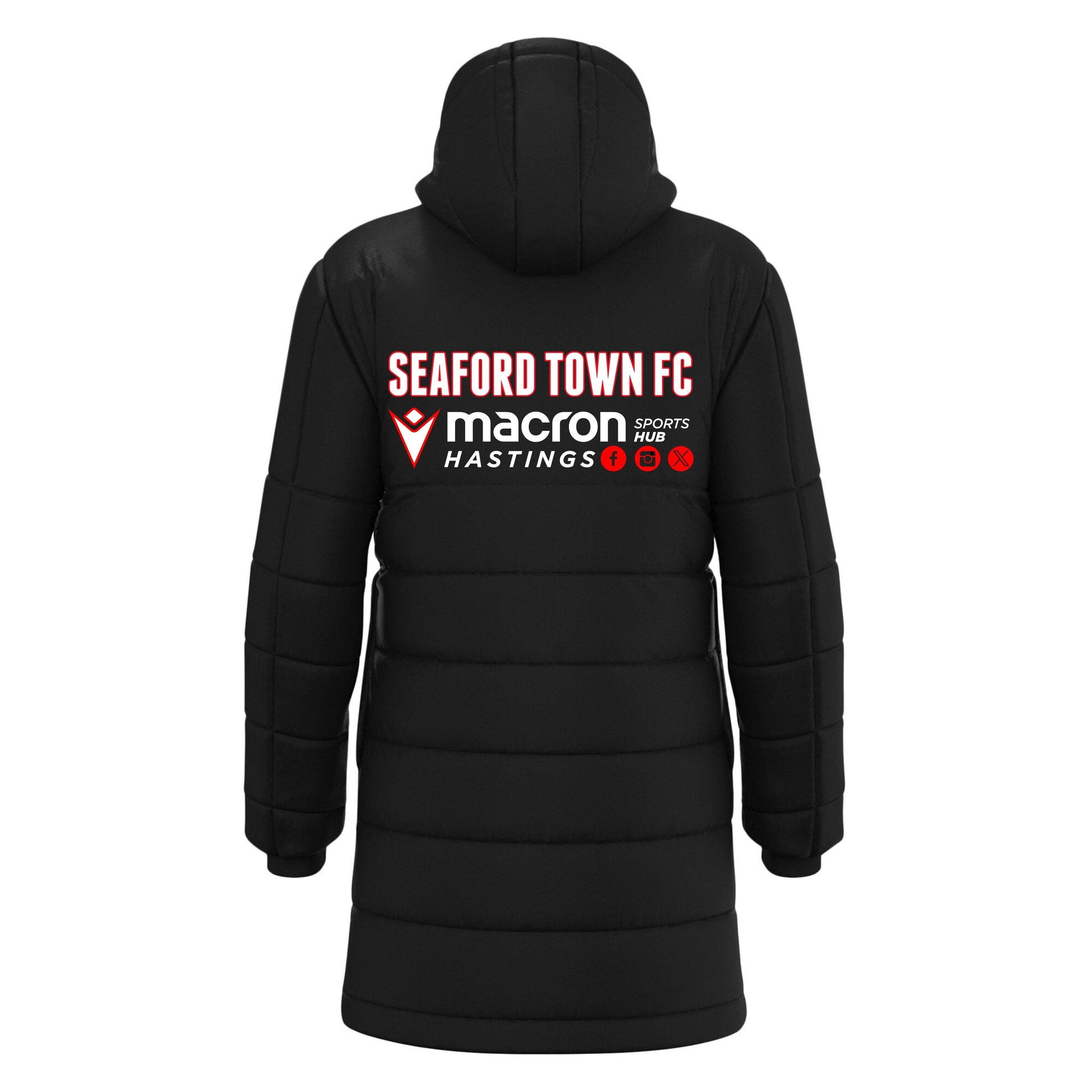 SEAFORD TOWN FC COACHES SUBZERO PADDED JACKET Macron Sports Hub Hastings