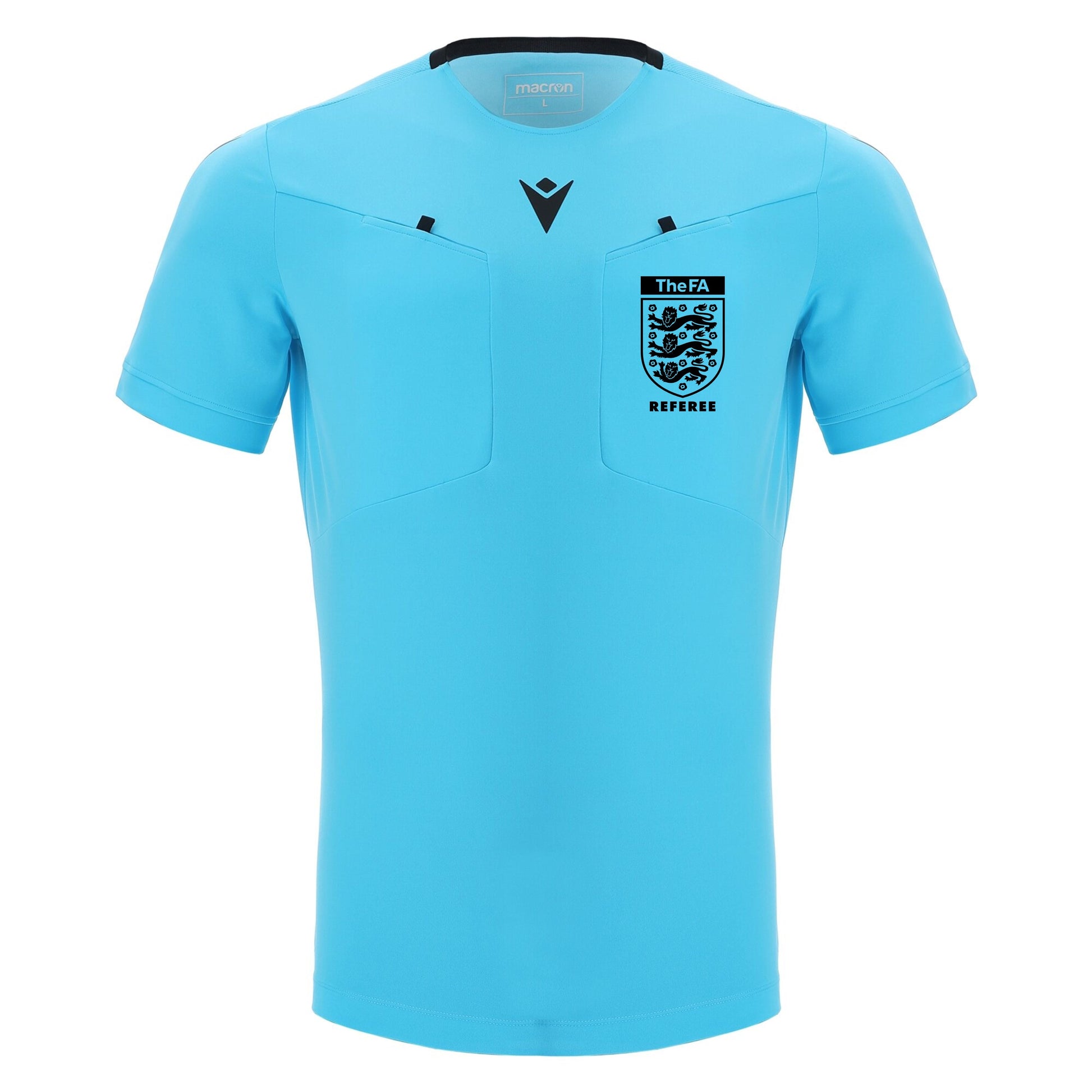 THE FA REFEREE FRISK SHIRT - BLUE Macron Sports Hub Hastings