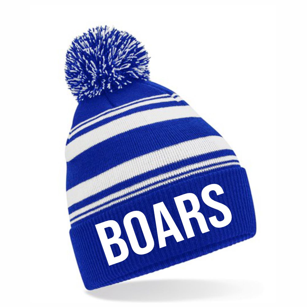 ROFFEY FC ROYAL/WHITE CLUB BOBBLE HAT - PRE XMAS DELIVERY Macron Store Hastings